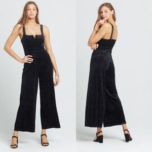 L*Space Black Velvet Jumpsuit